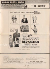 4p307 CLOWN pressbook '53 Jane Greer, Tim Considine, & wacky Red Skelton!