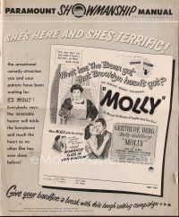 4p363 MOLLY pressbook '50 from Gertrude Berg's hit show about Jewish family in 1940s Brooklyn!