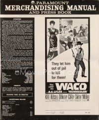 4p416 WACO pressbook '66 Howard Keel, sexy Jane Russell, Brian Donlevy, Wendell Corey