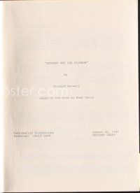 4p205 SERPENT & THE RAINBOW revised draft script August 26, 1986, screenplay by Richard Maxwell!