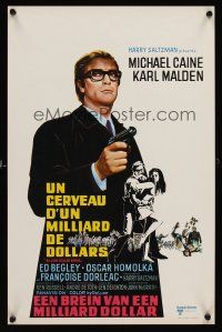 4r513 BILLION DOLLAR BRAIN Belgian '67 Michael Caine, Karl Malden, Ken Russell, Caine vs. Brain!