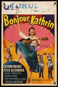 4r517 BONJOUR KATHRIN Belgian '56 Karl Anton, wonderful art of sexy dancing Caterina Valente!