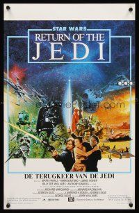 4r598 RETURN OF THE JEDI Belgian '83 George Lucas classic, cool different montage image!