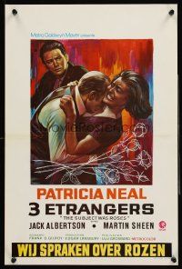 4r615 SUBJECT WAS ROSES Belgian '68 Martin Sheen, Patricia Neal, a story of three strangers!