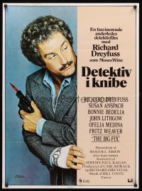 4r388 BIG FIX Danish '79 great close image of detective Richard Dreyfuss with crayon in his gun!