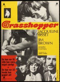 4r425 GRASSHOPPER Danish '70 great different images of sexy Jacqueline Bisset!