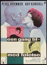 4r466 ONCE MORE WITH FEELING Danish '60romantic Stilling art of Yul Brynner & Kay Kendall!