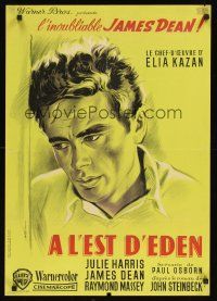 4r671 EAST OF EDEN French 23x32 R60s first James Dean, John Steinbeck, directed by Elia Kazan!