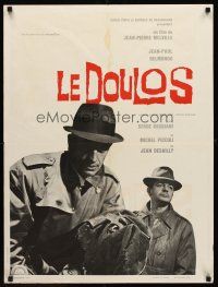 4r699 LE DOULOS French 23x32 '62 Jean-Paul Belmondo, noir directed by Jean-Pierre Melville!