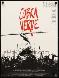 4r745 COBRA VERDE French 15x21 '87 Werner Herzog, Klaus Kinski as most feared African bandit!