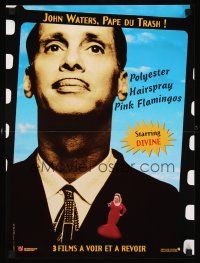 4r768 JOHN WATERS FILM FESTIVAL French 15x21 '97 great huge image of director Waters, Divine!