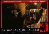 4r353 MASK OF ZORRO Italian photobusta '98 Antonio Banderas & Catherine Zeta-Jones!