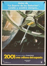 4r226 2001: A SPACE ODYSSEY Spanish R77 Stanley Kubrick, art of space wheel by Bob McCall!