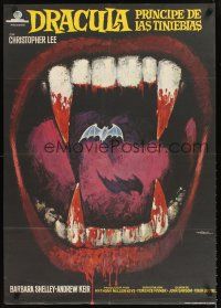 4r242 DRACULA PRINCE OF DARKNESS Spanish '72 vampire Christopher Lee, great Mac horror art!