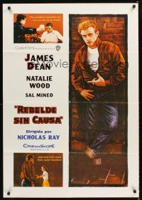 4r276 REBEL WITHOUT A CAUSE Spanish R75 Nicholas Ray, James Dean was a bad boy from a good family!