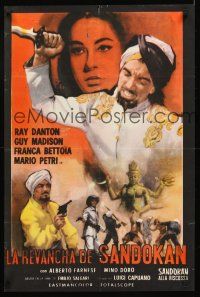 4r280 SANDOKAN FIGHTS BACK Spanish '64 Franca Bettoia, art of Ray Danton in title role!