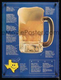4s596 BEER commercial poster '90 blueprint for fermented fun!