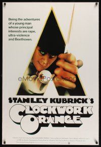4s648 CLOCKWORK ORANGE commercial poster '90s Kubrick classic, Castle art of Malcolm McDowell!