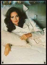 4s664 JACLYN SMITH commercial poster '77 sexy portrait of beautiful actress lounging in bed!