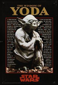 4s694 YODA commercial poster '97 George Lucas sci-fi classic, the wisdom of Yoda!