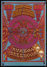4s151 JUNIOR WELLS SONS OF CHAMPLIN SANTANA BLUES BAND concert poster '68 psychedelic Henry art!