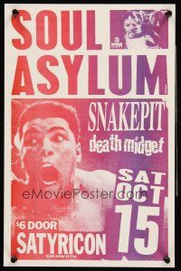 4s158 SOUL ASYLUM, SNAKEPIT, DEATH MIDGET concert poster '90s cool design & art!