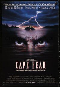 4s719 CAPE FEAR advance mini poster '91 great close-up of Robert De Niro's eyes, Martin Scorsese!