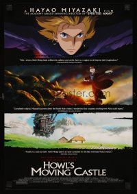 4s727 HOWL'S MOVING CASTLE mini poster '04 Hayao Miyazaki, great anime artwork of cast!