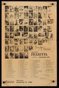 4s295 COLLECTORS' PRESS magazine ad '77 cool Frank Frazetta art print order form & list of titles!