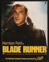 4s372 BLADE RUNNER Schlitz beer special 17x22 '82 great Harrison Ford close up!