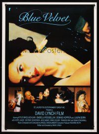 4s376 BLUE VELVET English special 25x36 '86 David Lynch, sexy Isabella Rossellini, Kyle McLachlan!