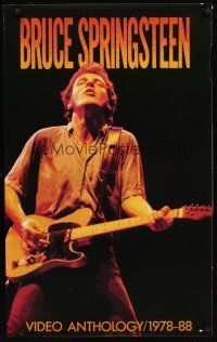 4s166 BRUCE SPRINGSTEEN VIDEO ANTHOLOGY/ 1978-88 video special 23x36 '89 cool image of The Boss!