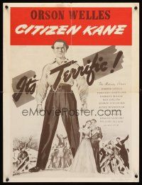 4s391 CITIZEN KANE special 19x25 R50s some called Orson Welles a hero, others called him a heel!