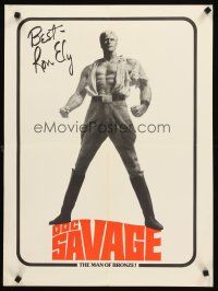 4s402 DOC SAVAGE special 20x27 '75 Ron Ely is The Man of Bronze, written by George Pal!