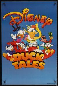 4s408 DUCKTALES TV special 26x40 '87 cool cartoon artwork of Scrooge McDuck, Huey, Dewey, & Louie!