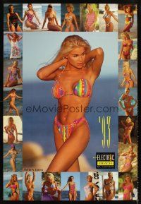 4s297 ELECTRIC BEACH retail store advertising 26x39 '93 Bobby Brown and other sexy women in bikinis!
