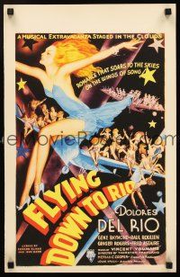 4s771 FLYING DOWN TO RIO REPRODUCTION special '90s Dolores Del Rio, Ginger Rogers & Fred Astaire!