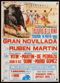 4s301 GRAN NOVILLADA special 20x28 '90 Spanish bullfighting, great Canito art of matadors & bull!