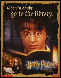 4s444 HARRY POTTER & THE CHAMBER OF SECRETS special 17x22 '02 Daniel Radcliffe says to read a book