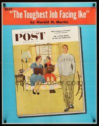 4s277 SATURDAY EVENING POST MARCH 14, 1953 special poster 22x28 '53 art by George Hughes!