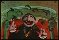 4s680 SESAME STREET TV commercial 24x36 '73 great image of The Count surrounded by bats!