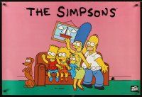 4s544 SIMPSONS TV poster '94 Matt Groening, cartoon artwork of TV's favorite family!