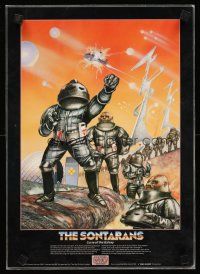 4s070 DOCTOR WHO laminated art print 12x17 '86 English sci-fi tv series, great art of Sontarans!