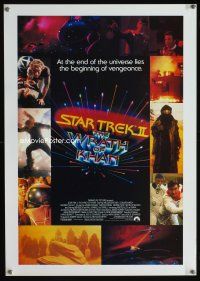 4s754 STAR TREK II mini poster '82 The Wrath of Khan, Leonard Nimoy, William Shatner, sequel!