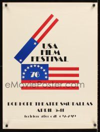 4s580 USA FILM FESTIVAL '76 special 22x30 '76 American flag movie clapper!