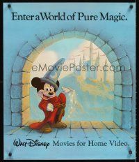 4s583 WALT DISNEY MOVIES FOR HOME VIDEO video special 24x29 '82 Mickey Mouse!