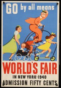 4s343 WORLD'S FAIR IN NEW YORK 1940 special 13x20 '40 cool Stanley Ekman art!