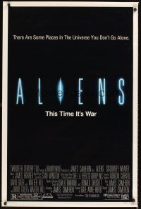 4t187 ALIENS 1sh '86 James Cameron, there are some places in the universe you don't go alone!