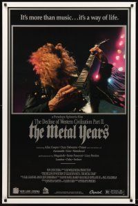 4t231 DECLINE OF WESTERN CIVILIZATION 2 1sh '88 The Metal Years, Dave Mustaine from Megadeth!