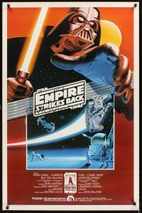 4t243 EMPIRE STRIKES BACK Kilian 1sh R90 George Lucas sci-fi classic, cool artwork by Larry Noble!